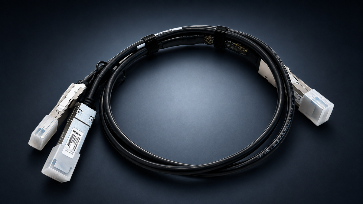 RidgeCable 400G QSFP-DD to 2×200G QSFP56 DAC
